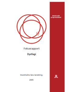 fokusrapport om dysfagi